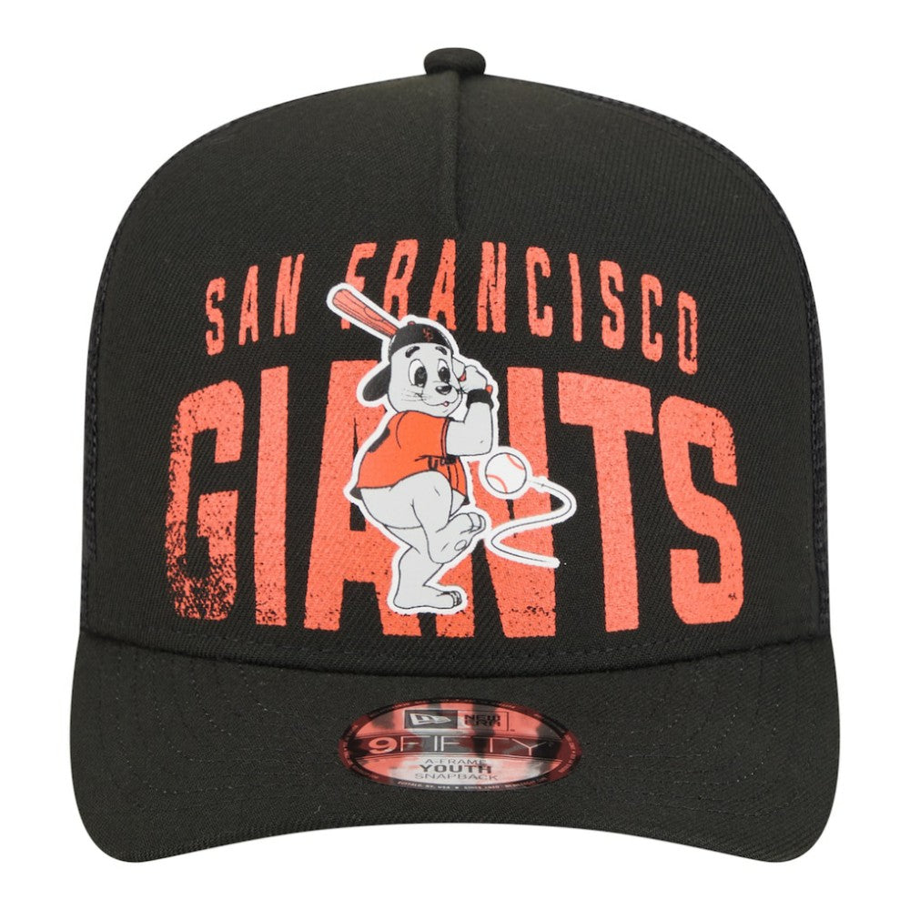 San Francisco Giants New Era Youth Logo Fade A-Frame 9FIFTY Snapback Hat Near Me