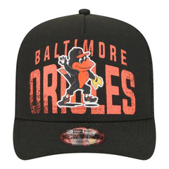 Baltimore Orioles New Era Youth Logo Fade A-Frame 9FIFTY Snapback Hat Discount