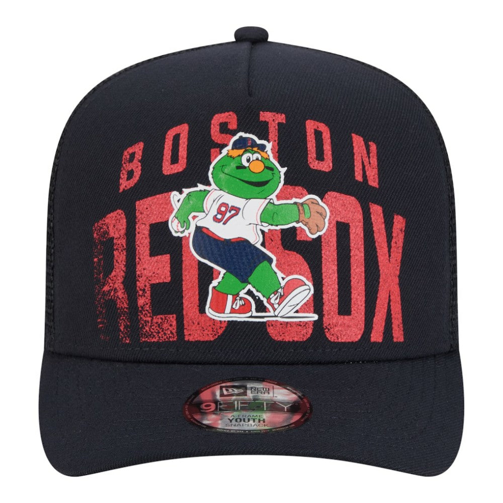 Boston Red Sox New Era Youth Logo Fade A-Frame 9FIFTY Snapback Hat Near Me