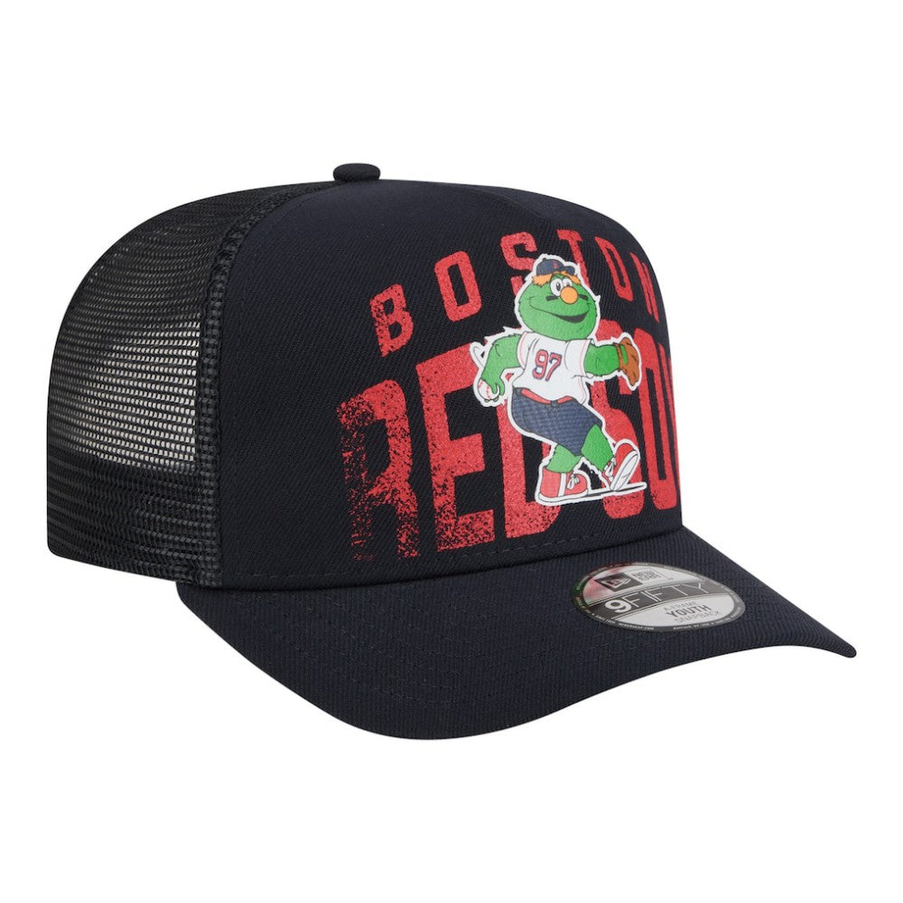Boston Red Sox New Era Youth Logo Fade A-Frame 9FIFTY Snapback Hat Near Me