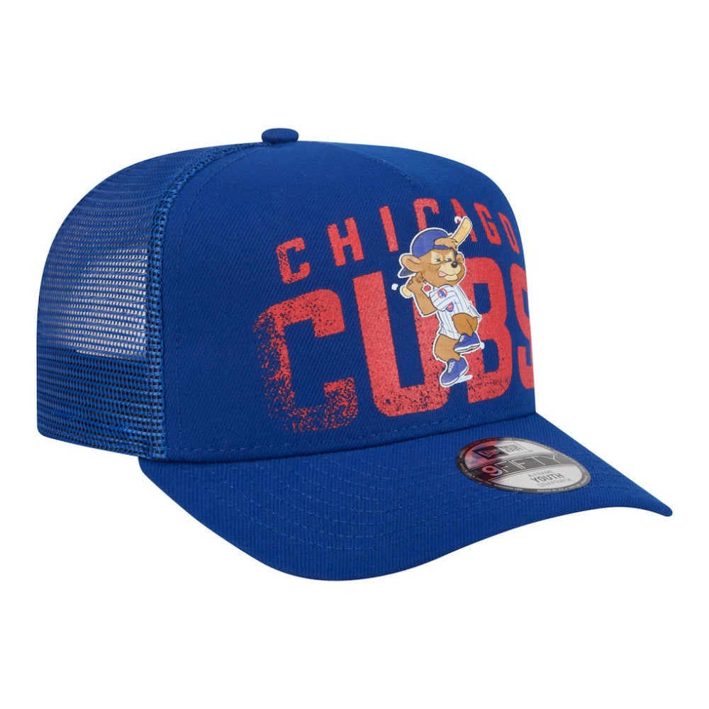 Chicago Cubs New Era Youth Logo Fade A-Frame 9FIFTY Snapback Hat for sale