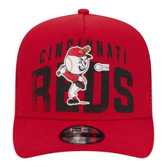 Cincinnati Reds New Era Youth Logo Fade A-Frame 9FIFTY Snapback Hat for sale