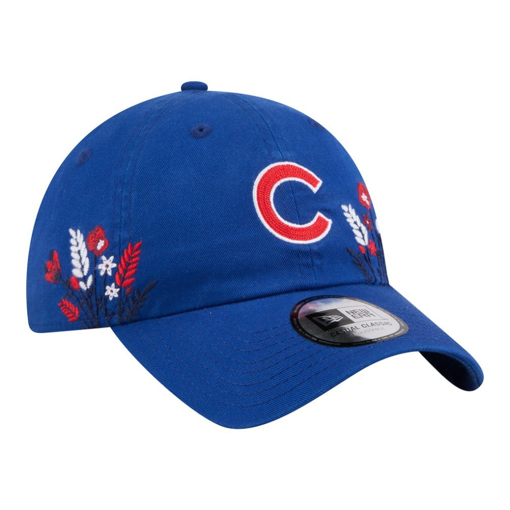Chicago Cubs New Era Women's Wildflower Casual Classic Adjustable Hat Outlet