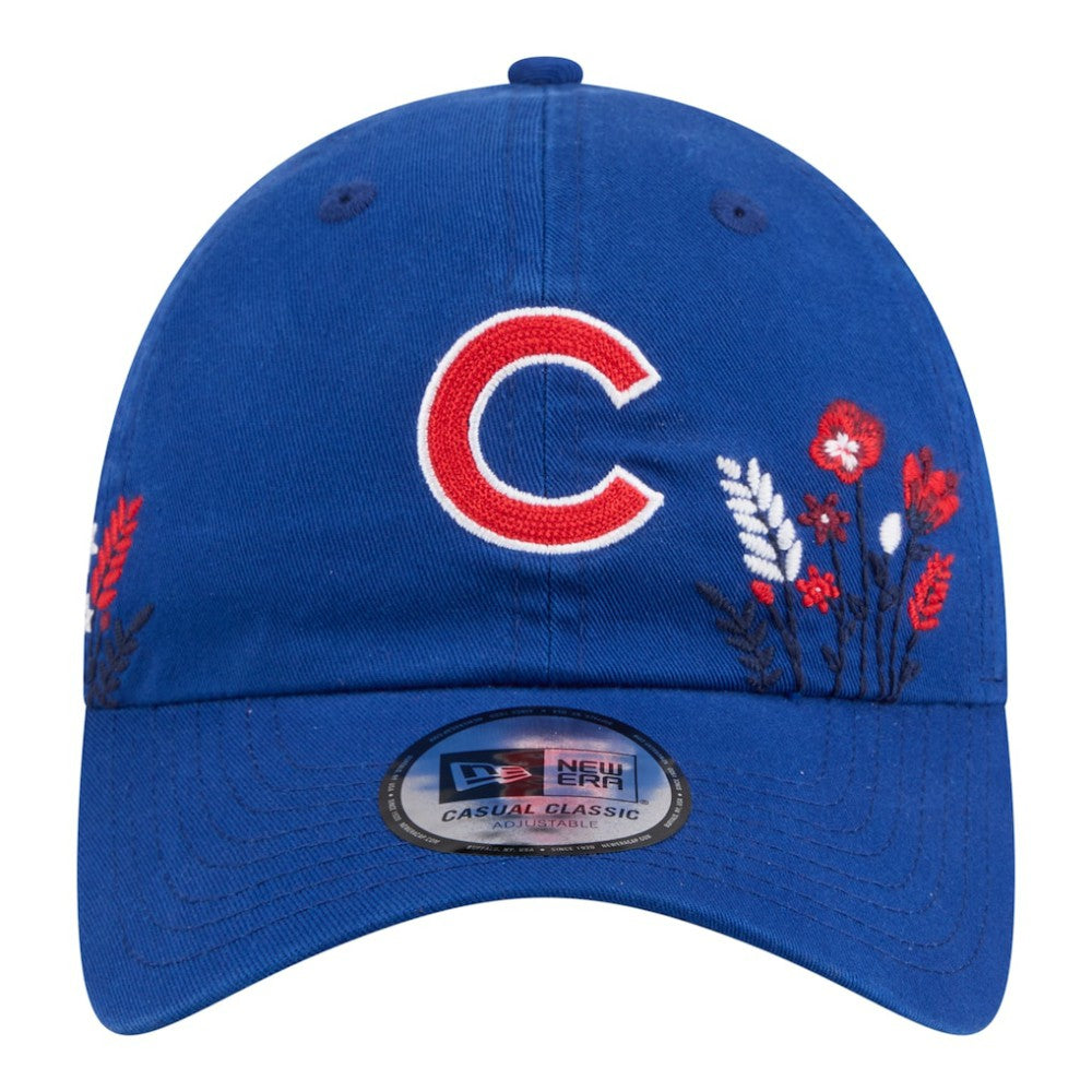 Chicago Cubs New Era Women's Wildflower Casual Classic Adjustable Hat Outlet