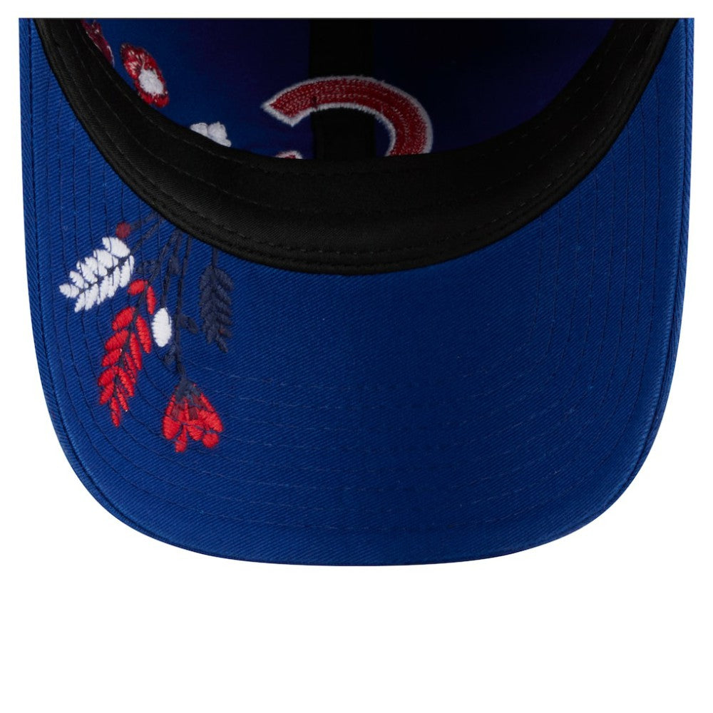 Chicago Cubs New Era Women's Wildflower Casual Classic Adjustable Hat Outlet