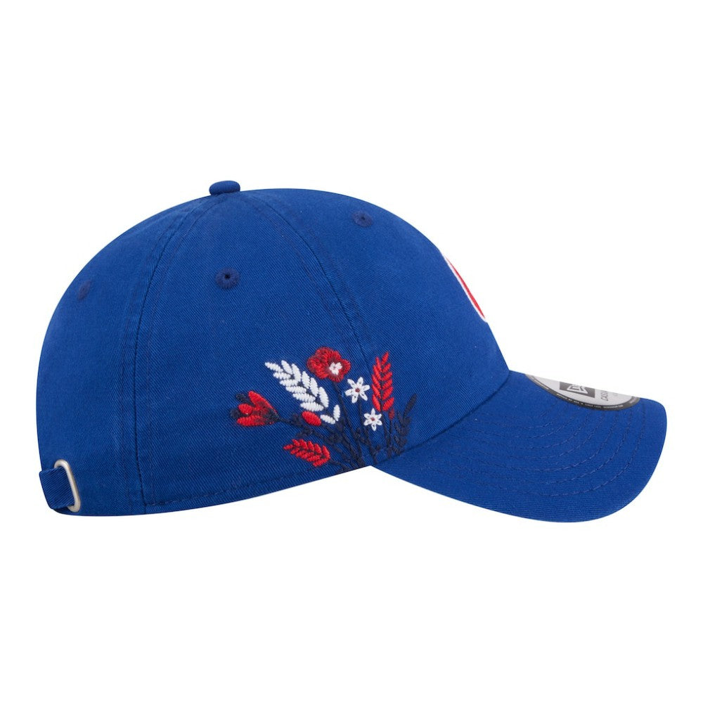 Chicago Cubs New Era Women's Wildflower Casual Classic Adjustable Hat Outlet