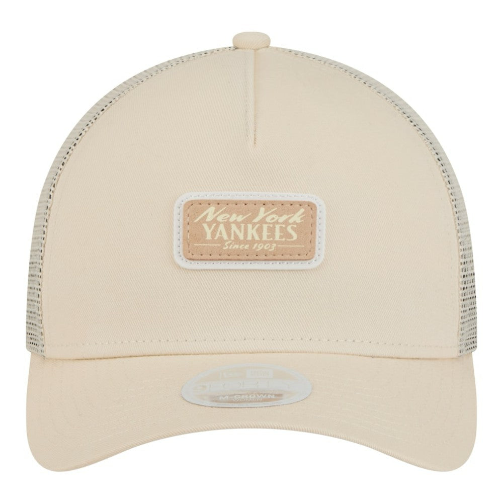 New York Yankees New Era Women's Tonal Patch 9FORTY M-Crown A-Frame Trucker Adjustable Hat Sale