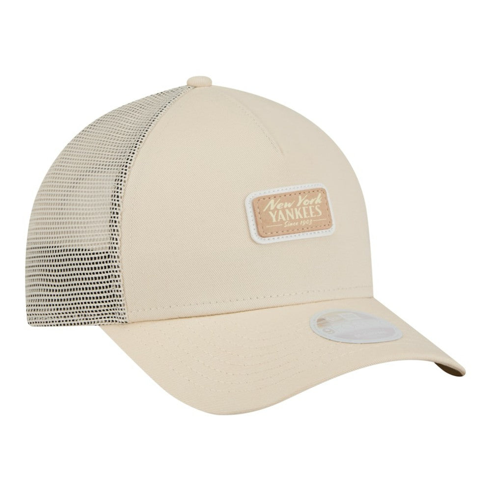 New York Yankees New Era Women's Tonal Patch 9FORTY M-Crown A-Frame Trucker Adjustable Hat Sale