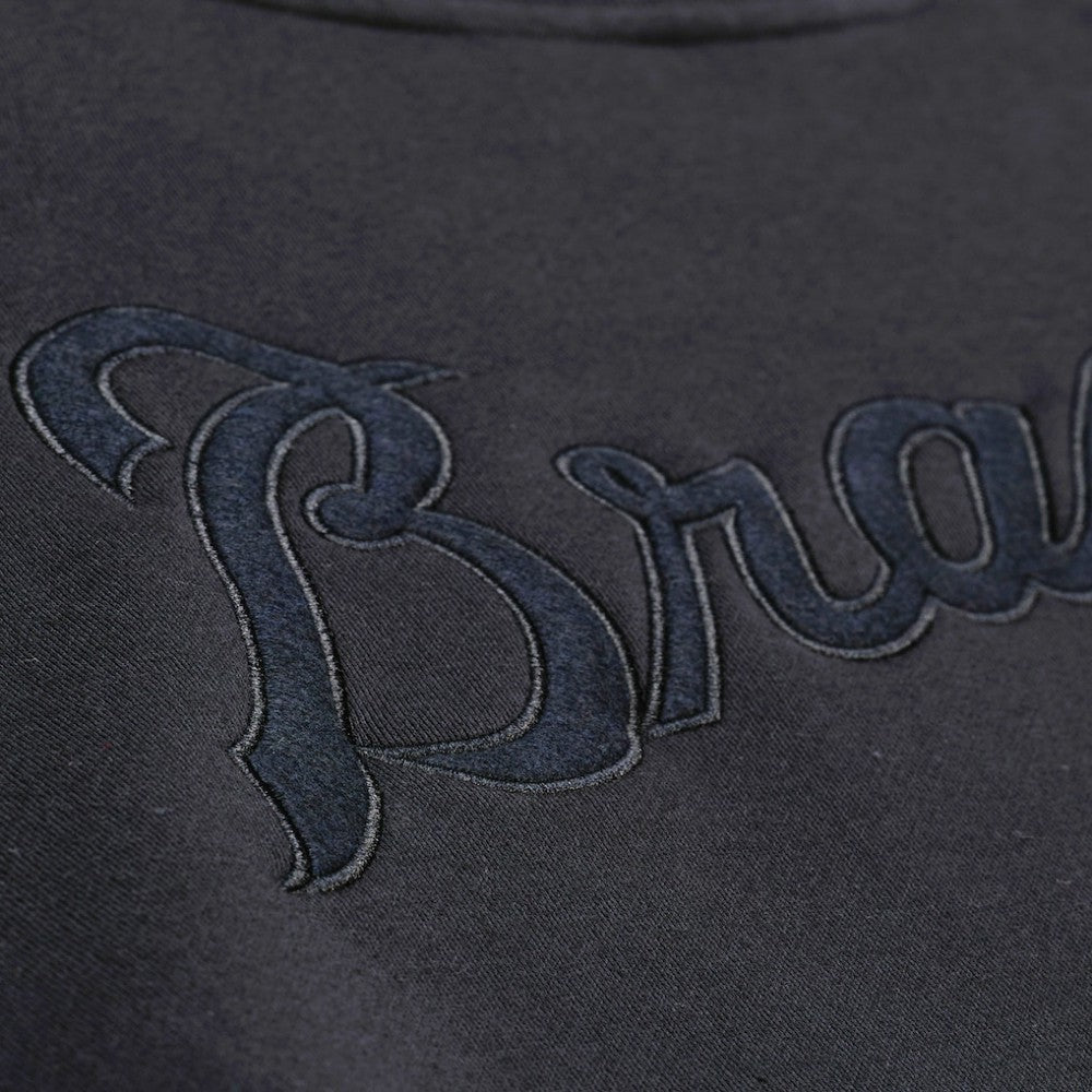 Atlanta Braves Mitchell & Ness Phantom Fleece Crewneck Sweatshirt Outlet