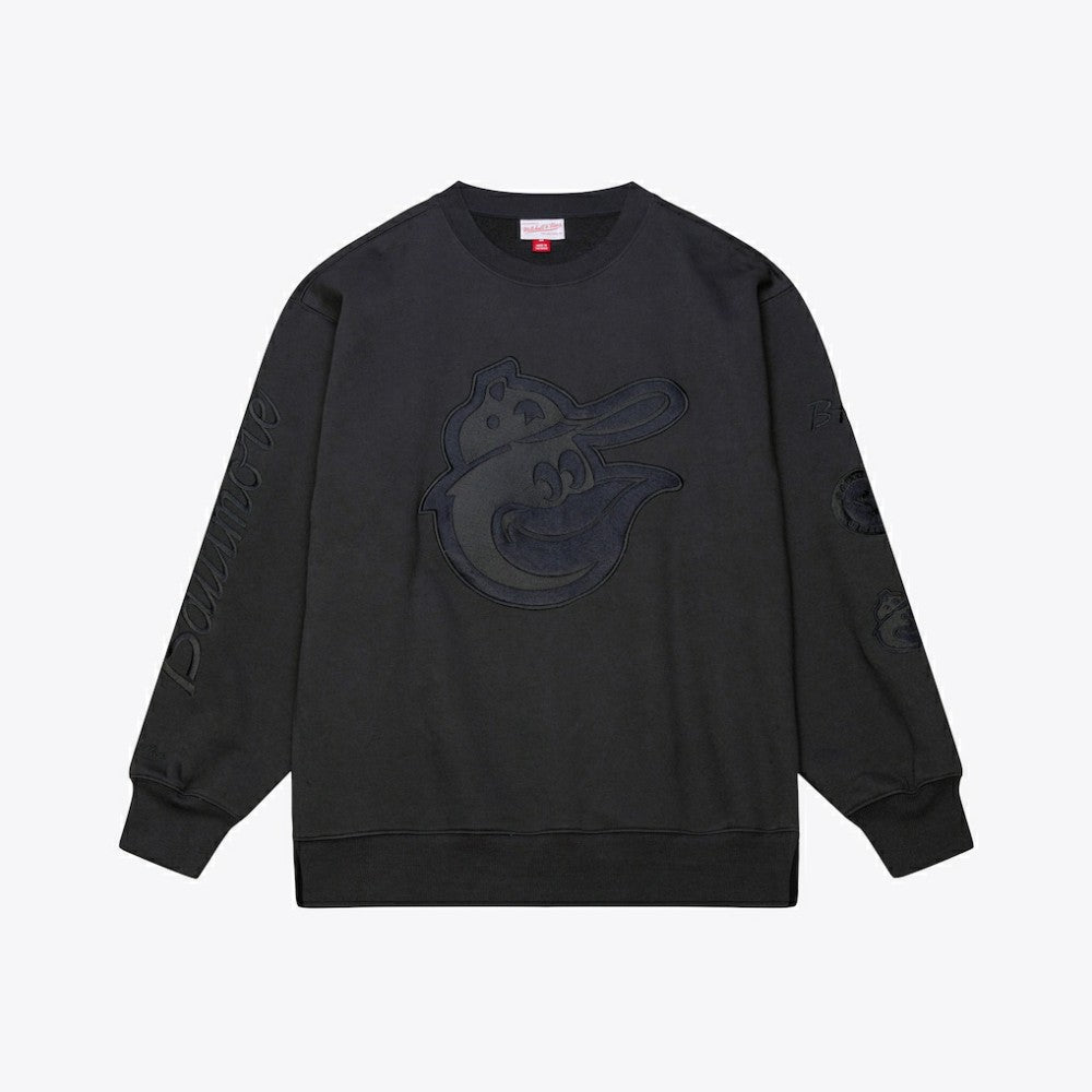 Baltimore Orioles Mitchell & Ness Phantom Fleece Crewneck Sweatshirt Near Me