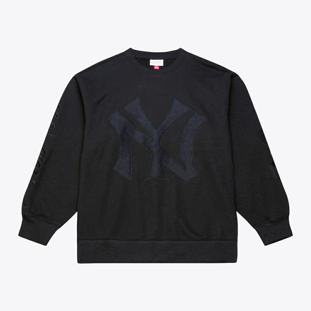 New York Yankees Mitchell & Ness Phantom Fleece Crewneck Sweatshirt Outlet