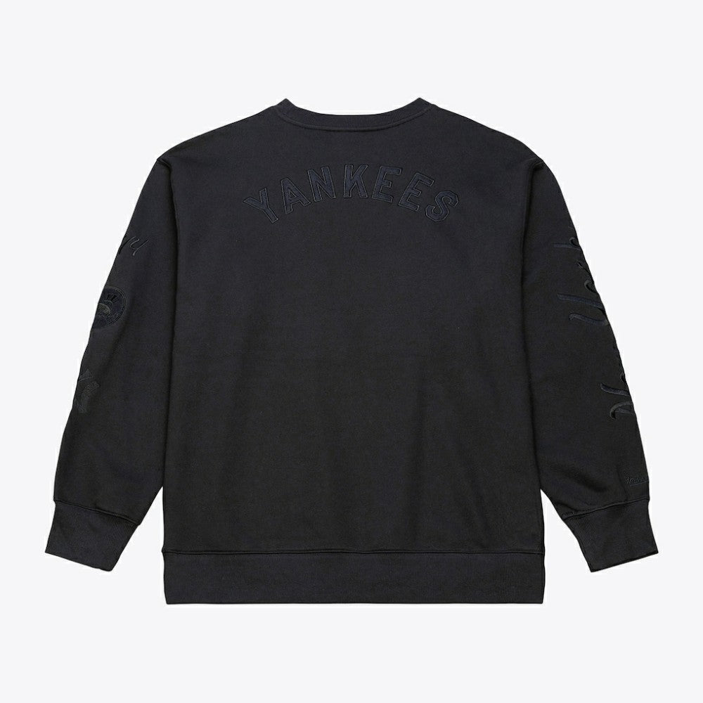 New York Yankees Mitchell & Ness Phantom Fleece Crewneck Sweatshirt Outlet