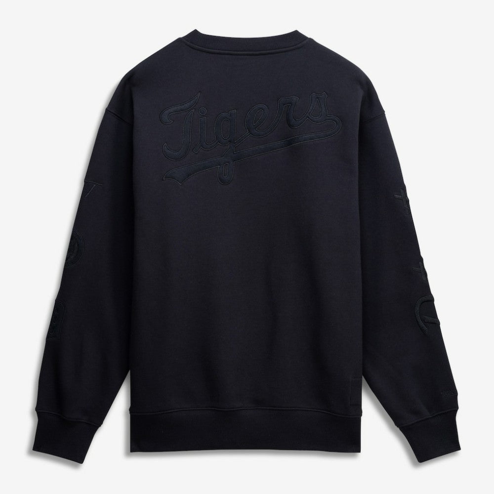 Detroit Tigers Mitchell & Ness Phantom Fleece Crewneck Sweatshirt Outlet