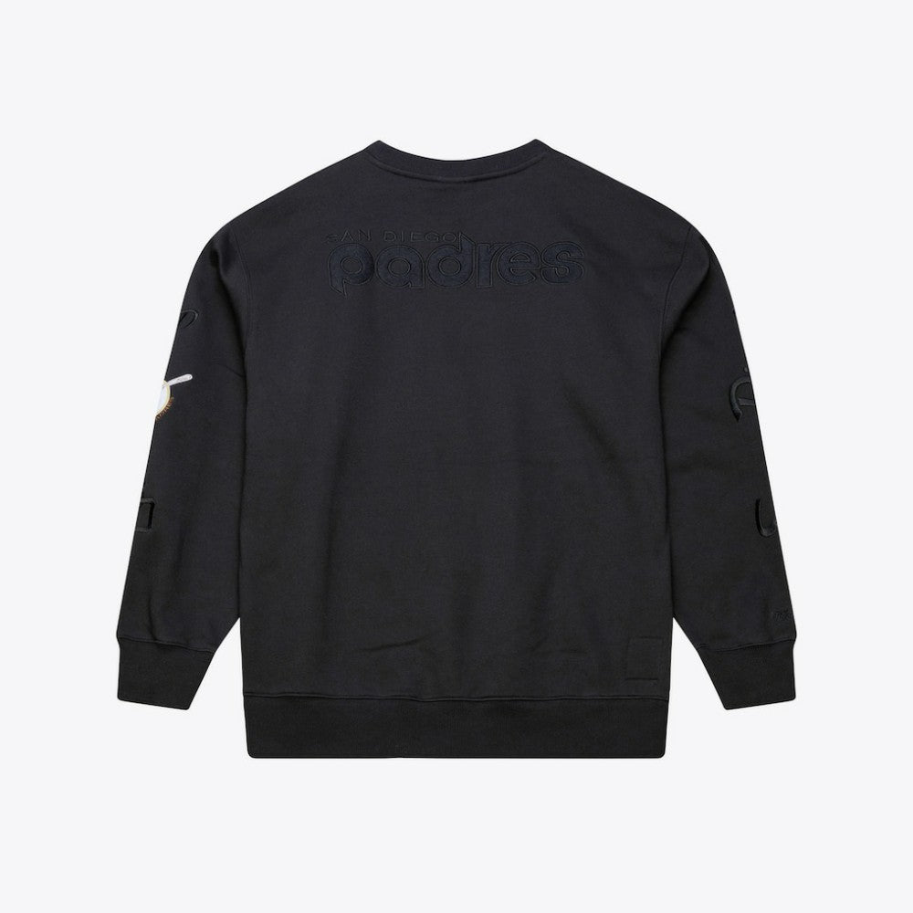 San Diego Padres Mitchell & Ness Phantom Fleece Crewneck Sweatshirt Discount