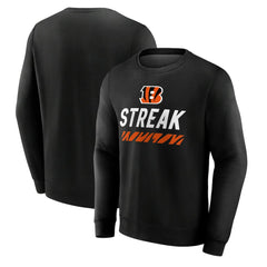 Cincinnati Bengals Streak Pullover Sweatshirt - Black - NFL
