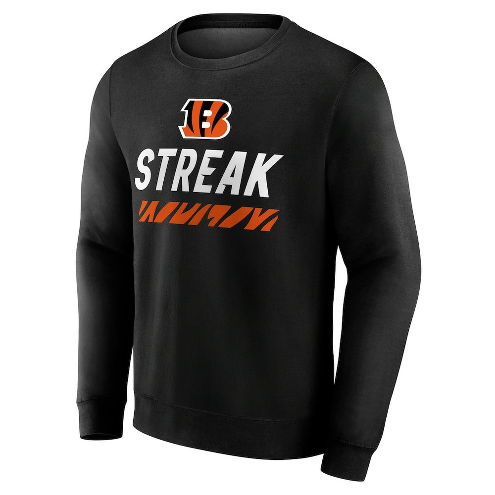 Cincinnati Bengals Streak Pullover Sweatshirt - Black - NFL