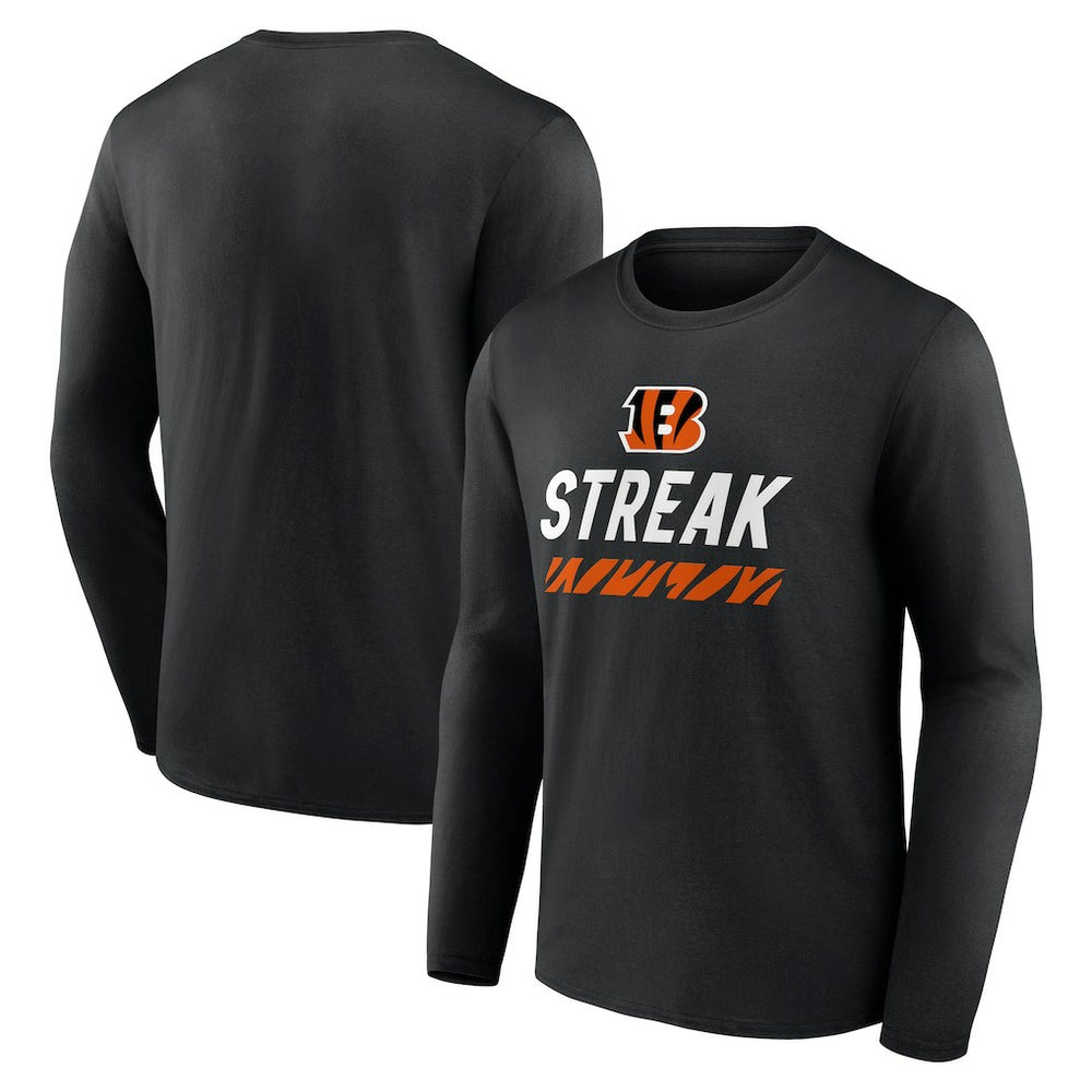 Cincinnati Bengals Streak Long Sleeve T-Shirt - Black - NFL