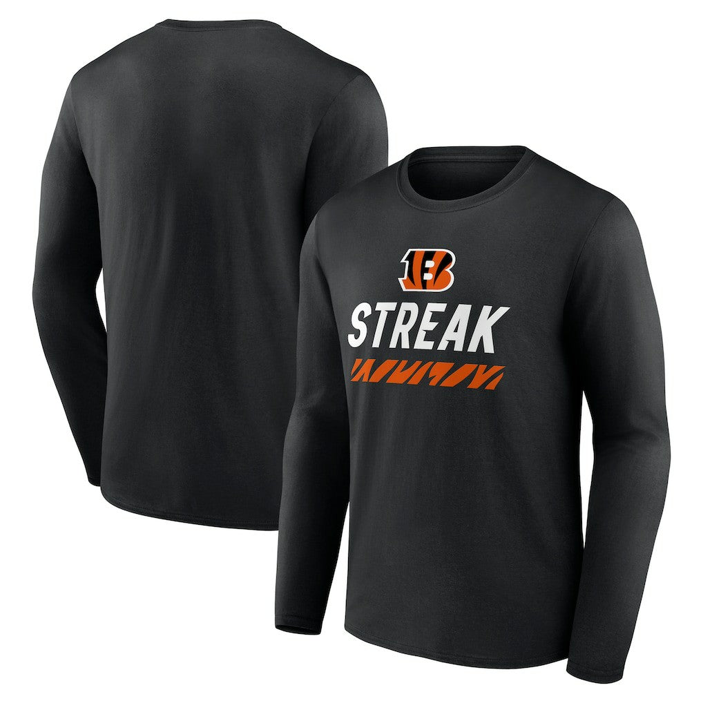 Cincinnati Bengals Streak Long Sleeve T-Shirt - Black - NFL