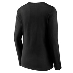 Cincinnati Bengals Women's Streak V-Neck Long Sleeve T-Shirt - Black - NFL