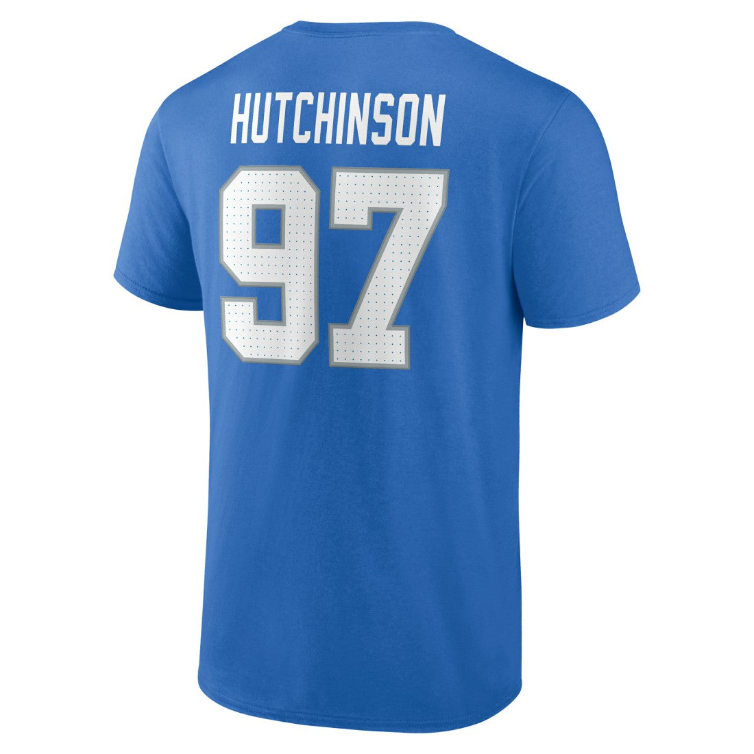 Aidan Hutchinson Detroit Lions Icon Name & Number T-Shirt - Blue - NFL