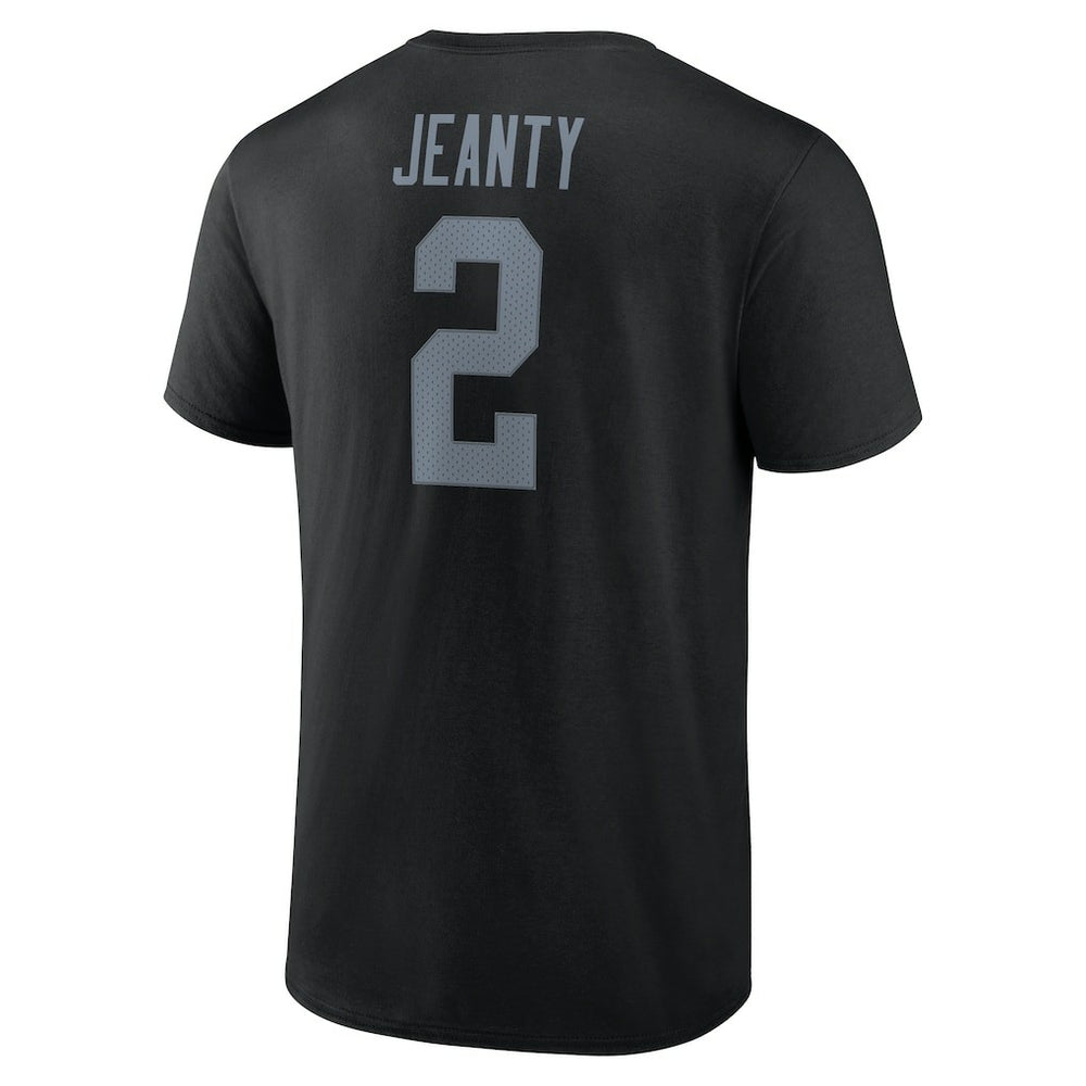 Ashton Jeanty Las Vegas Raiders Icon Name & Number T-Shirt - Black - NFL