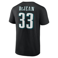 Cooper DeJean Philadelphia Eagles Icon Name & Number T-Shirt - Black - NFL