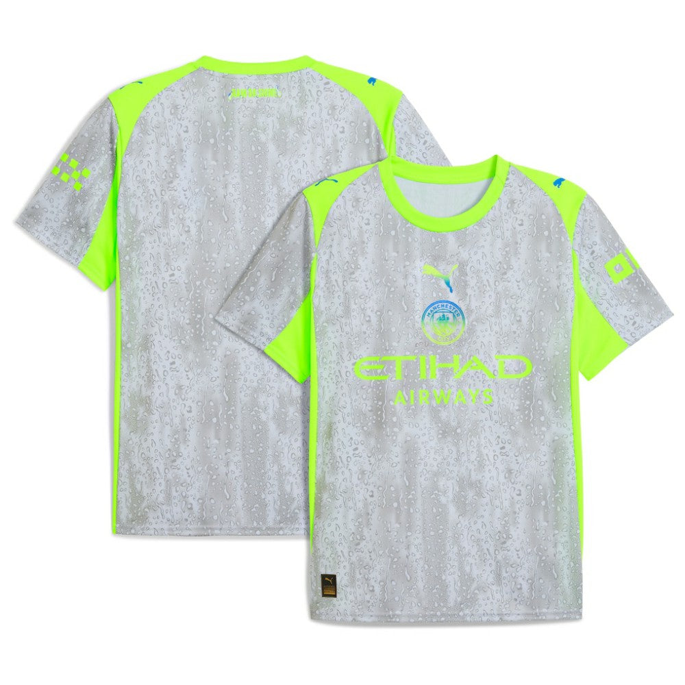 Puma - Manchester City 2025/26 Third Replica Jersey - Gray/Neon Green