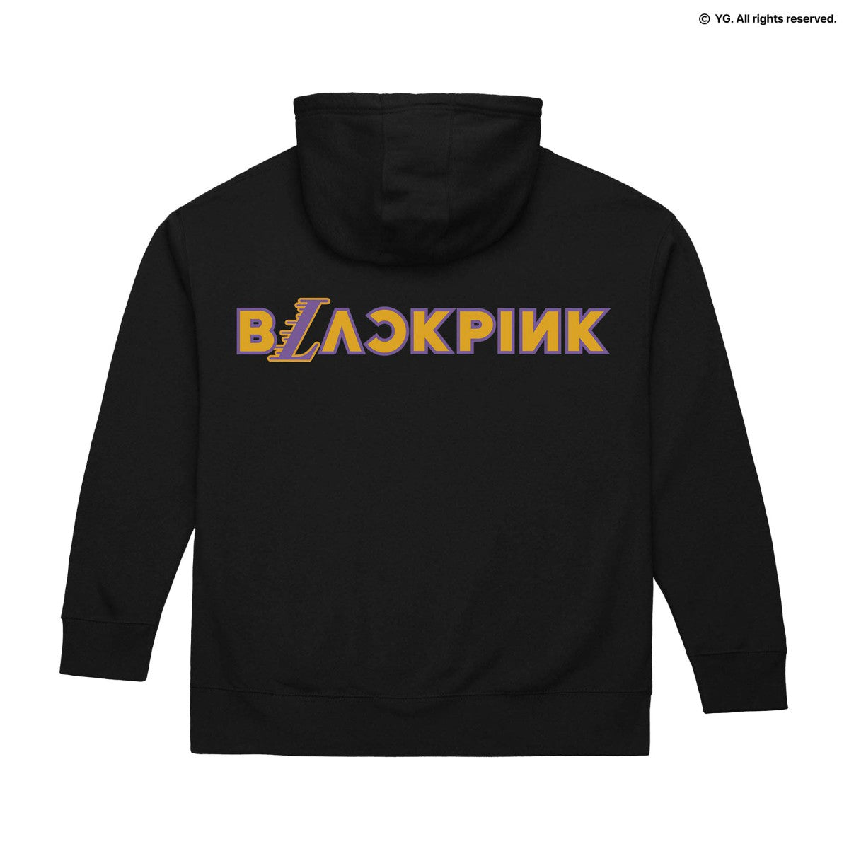 Mitchell & Ness Los Angeles Lakers x BLACKPINK Pullover Hoodie Black Limited Edition