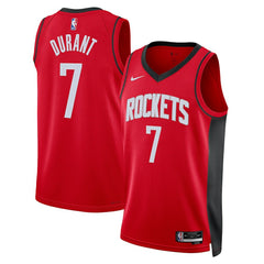 Nike Kevin Durant Houston Rockets Unisex Swingman Player Jersey Icon Edition Red