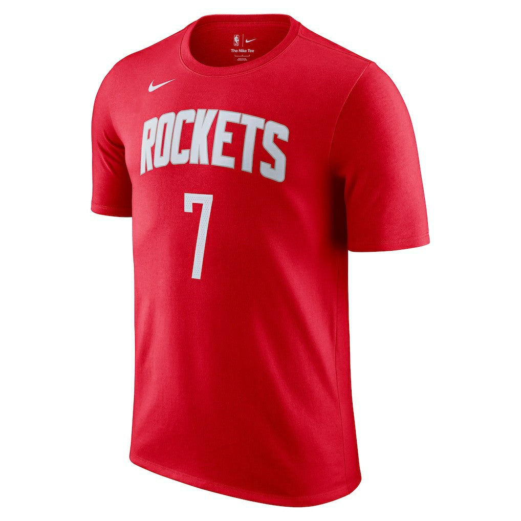 Nike Kevin Durant Houston Rockets Icon Edition Name & Number T-Shirt Red