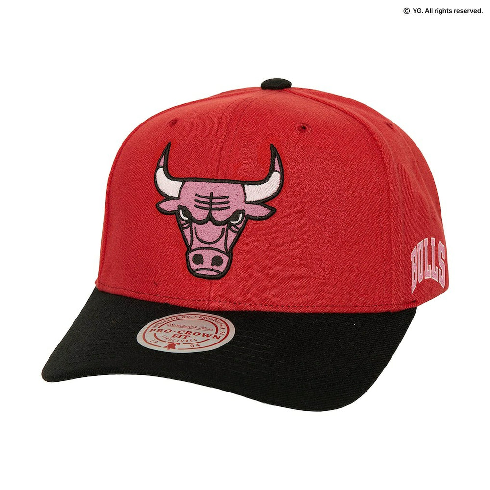 Mitchell & Ness Chicago Bulls x BLACKPINK Pro Crown Snapback Hat Red Limited Edition