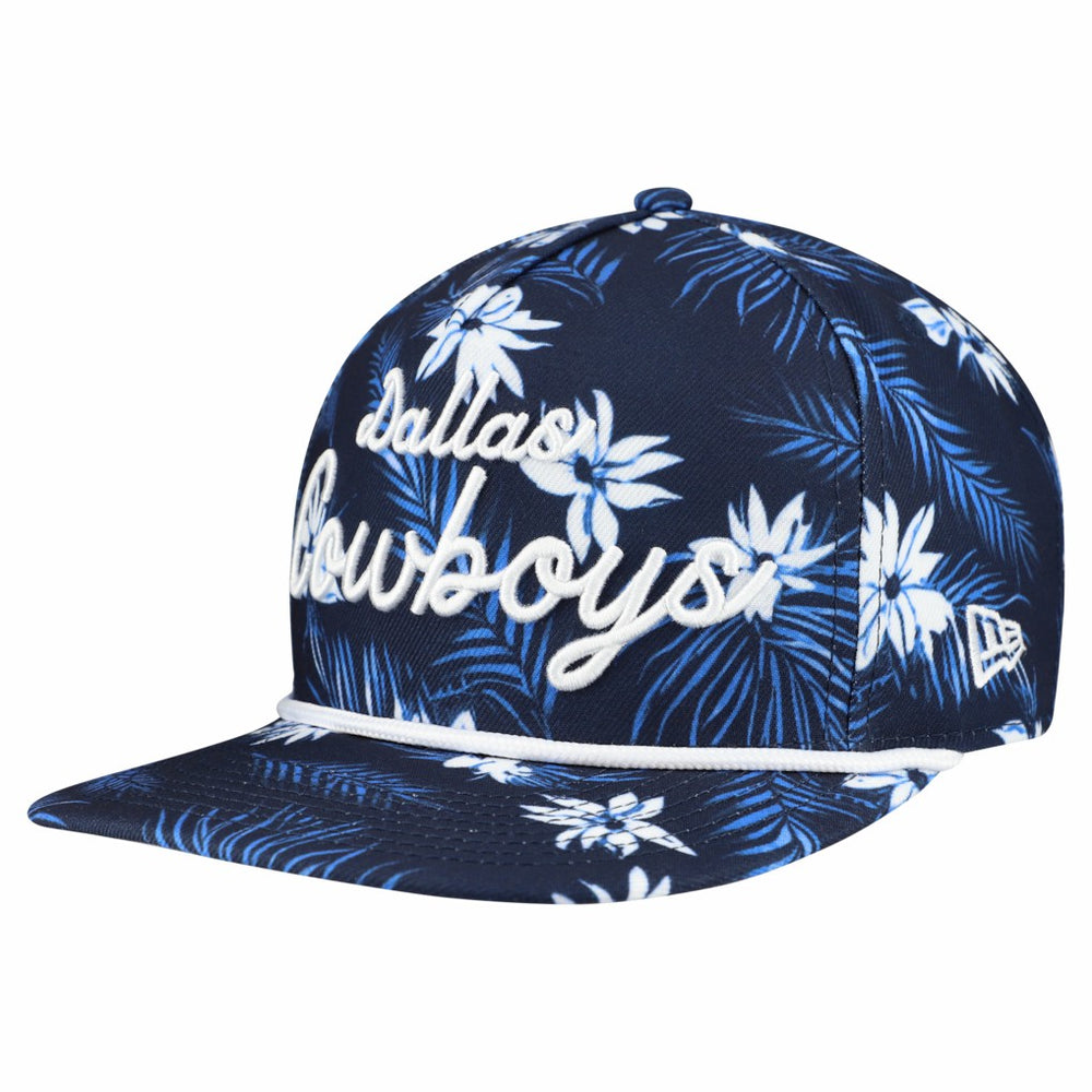 Dallas Cowboys New Era Palm Print A-Frame 9FIFTY Snapback Hat - Navy - NFL