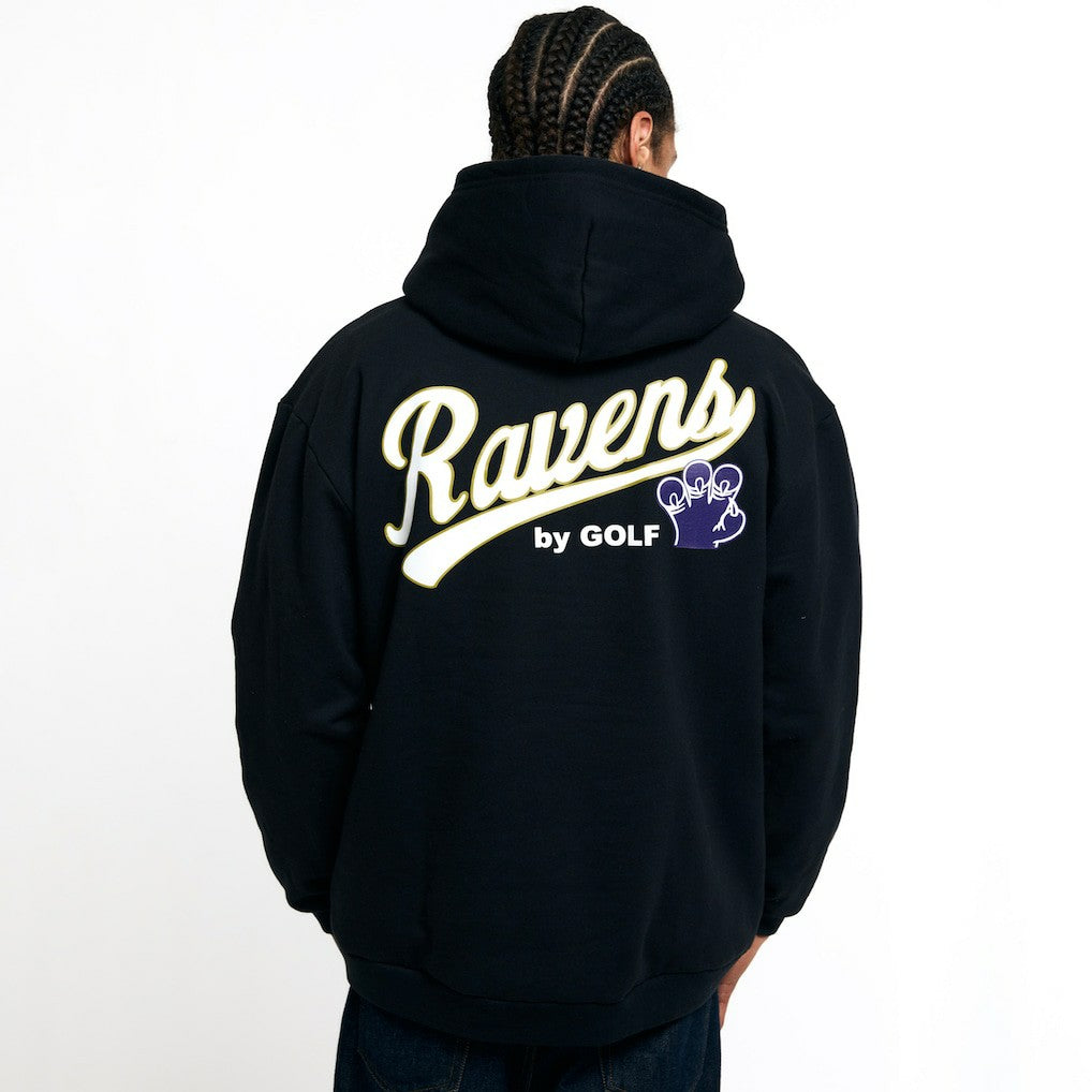Baltimore Ravens Golf Wang Unisex Cutout Hoodie - Black - NFL