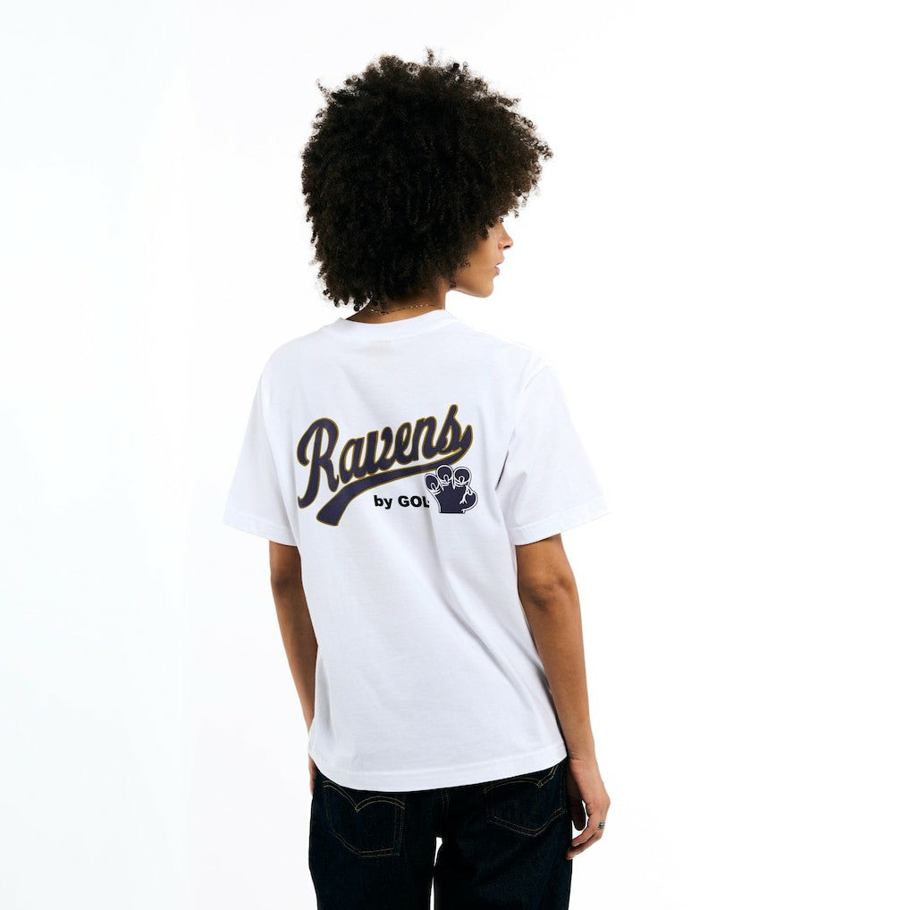 Baltimore Ravens Golf Wang Unisex Cutout T-Shirt - White - NFL