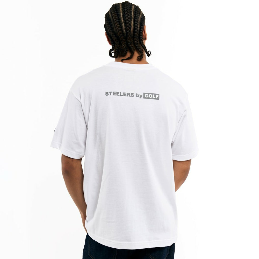 Pittsburgh Steelers Golf Wang Unisex Cutout T-Shirt - White - NFL