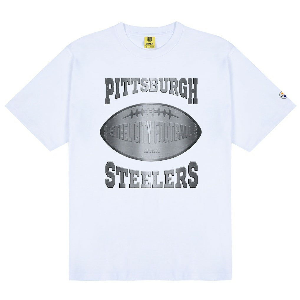 Pittsburgh Steelers Golf Wang Unisex Cutout T-Shirt - White - NFL