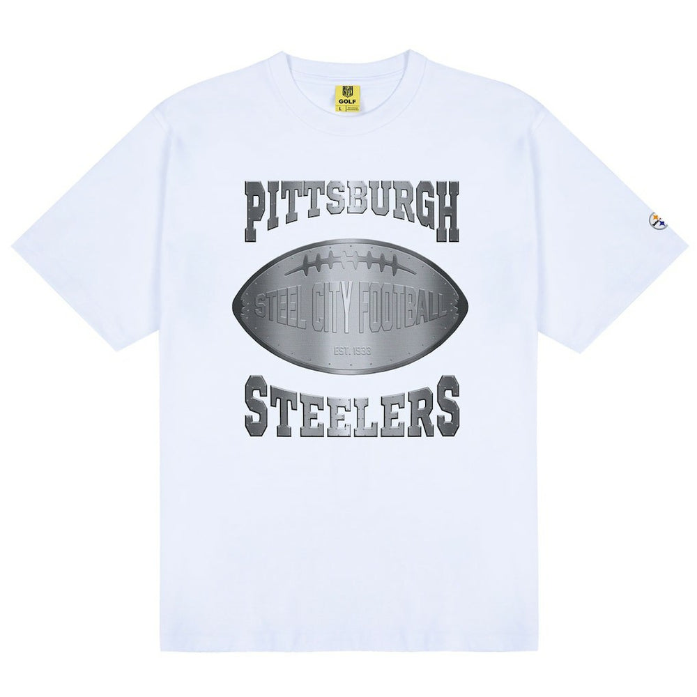 Pittsburgh Steelers Golf Wang Unisex Cutout T-Shirt - White - NFL