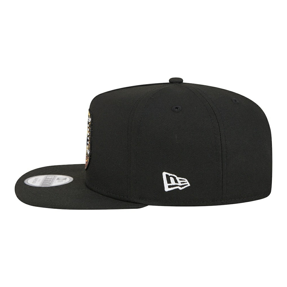 New England Patriots New Era Super Bowl Ring 9FIFTY A-Frame Adjustable Hat - Black - NFL