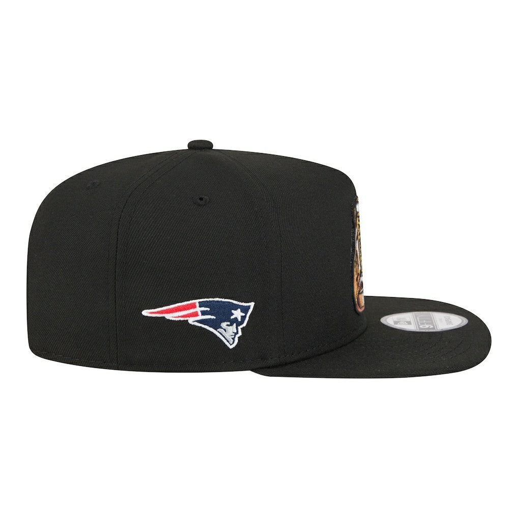 New England Patriots New Era Super Bowl Ring 9FIFTY A-Frame Adjustable Hat - Black - NFL