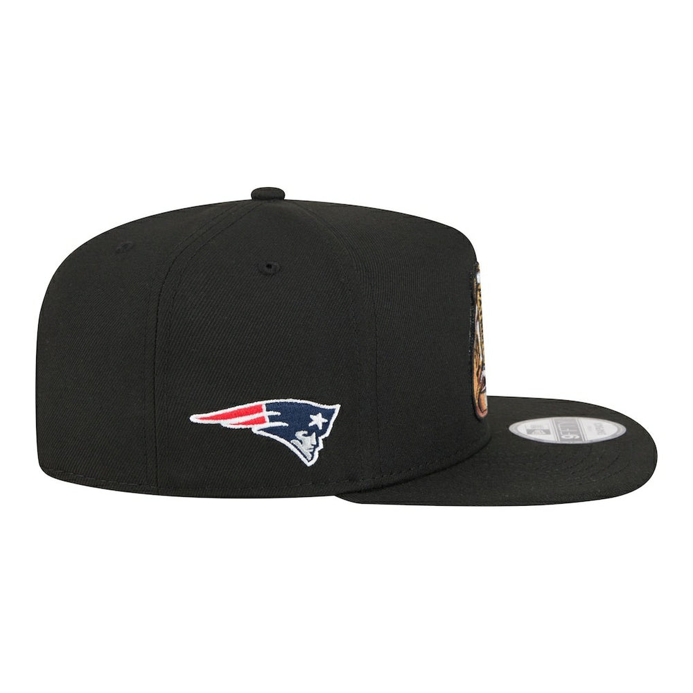 New England Patriots New Era Super Bowl Ring 9FIFTY A-Frame Adjustable Hat - Black - NFL