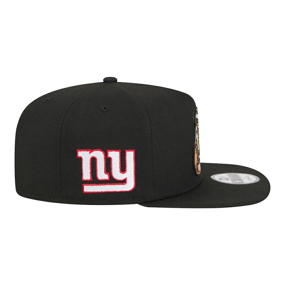 New York Giants New Era Super Bowl Ring 9FIFTY A-Frame Adjustable Hat - Black - NFL