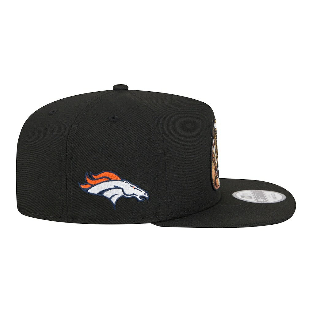 Denver Broncos New Era Super Bowl Ring 9FIFTY A-Frame Adjustable Hat - Black - NFL