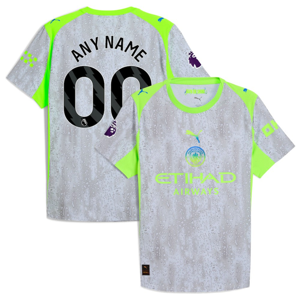 Puma - Manchester City 2025/26 Third Custom Jersey - Green/Neon Green