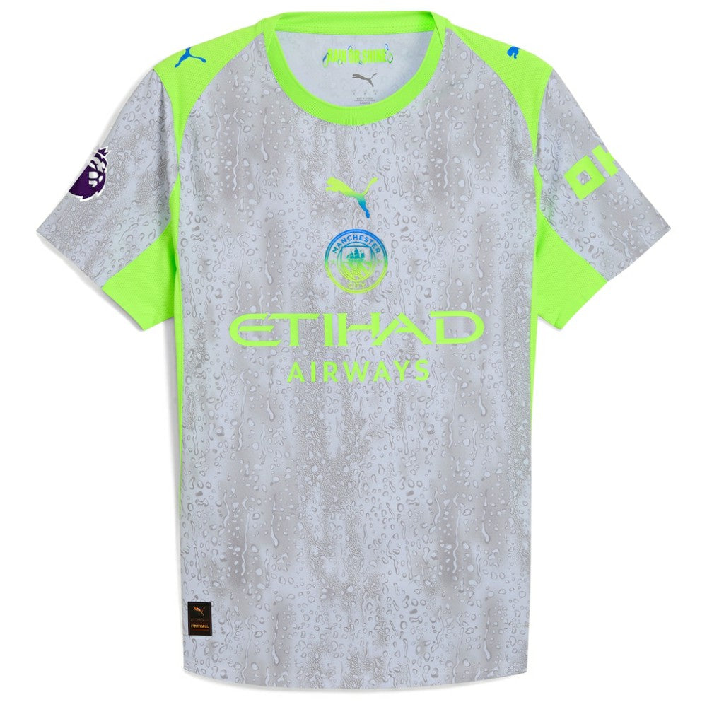Puma - Manchester City 2025/26 Third Custom Jersey - Green/Neon Green