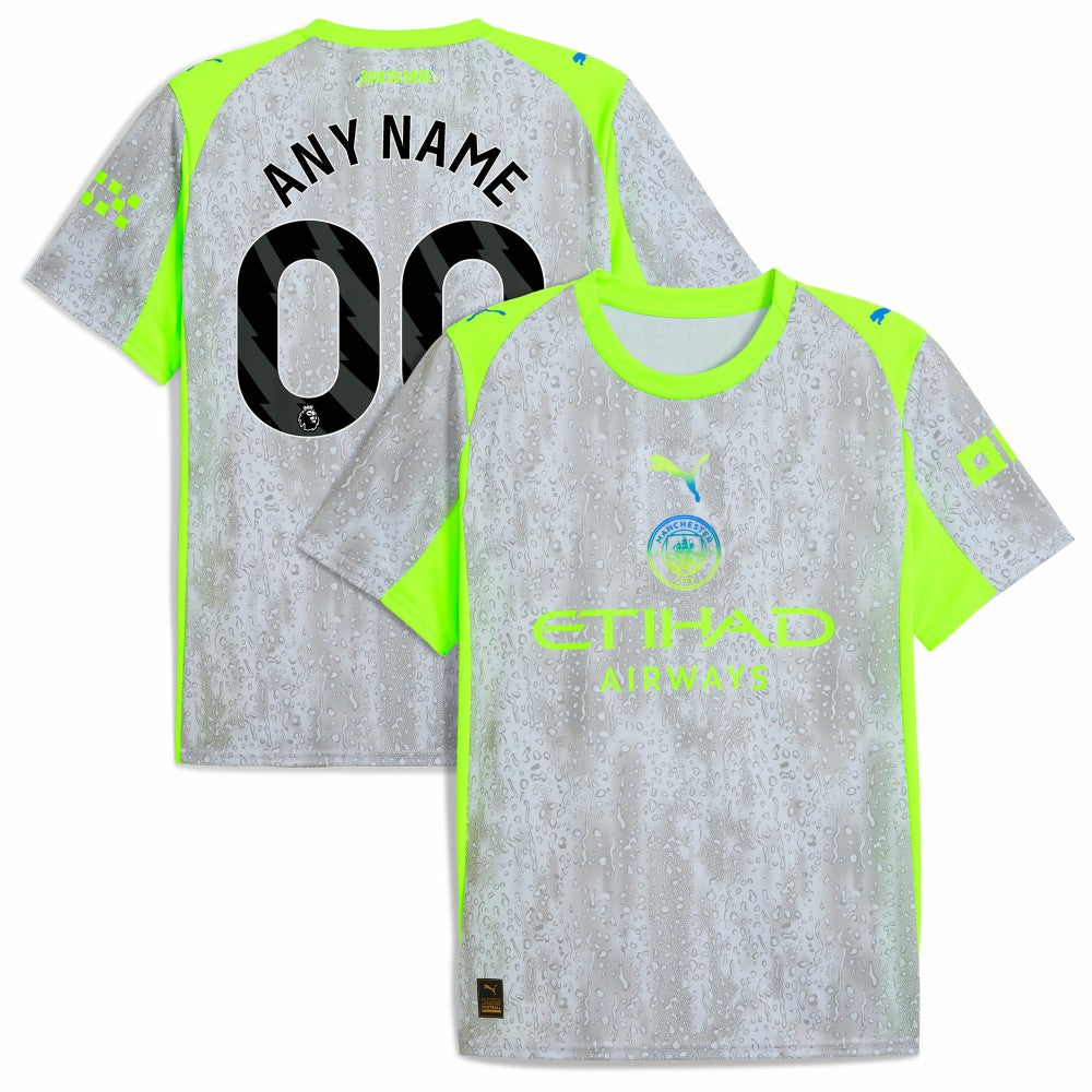 Puma - Manchester City 2025/26 Third Replica Custom Jersey - Green/Neon Green