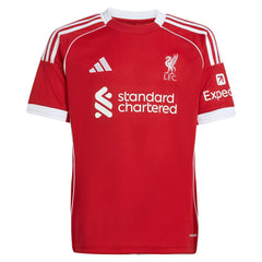 Adidas - Virgil van Dijk Liverpool Youth 2025/26 Home Replica Jersey - Red