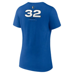 Cooper Flagg Dallas Mavericks Women's Name & Number V-Neck T-Shirt Blue