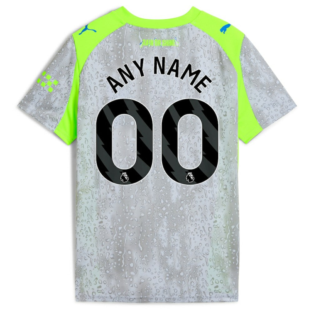 Puma - Manchester City Youth 2025/26 Third Replica Custom Jersey - Green/Neon Green