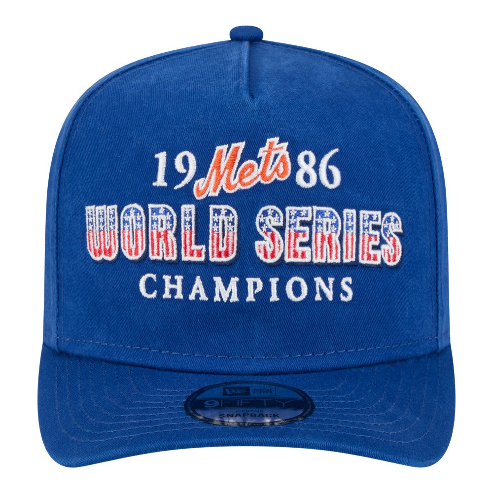 New York Mets New Era 1986 World Series Champions Throwback 9FIFTY A-Frame Snapback Hat Sale