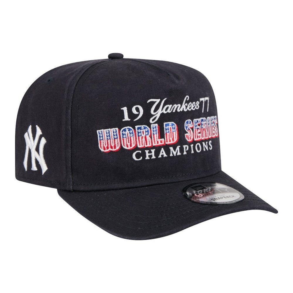 New York Yankees New Era 1977 World Series Champions Throwback 9FIFTY A-Frame Snapback Hat Discount